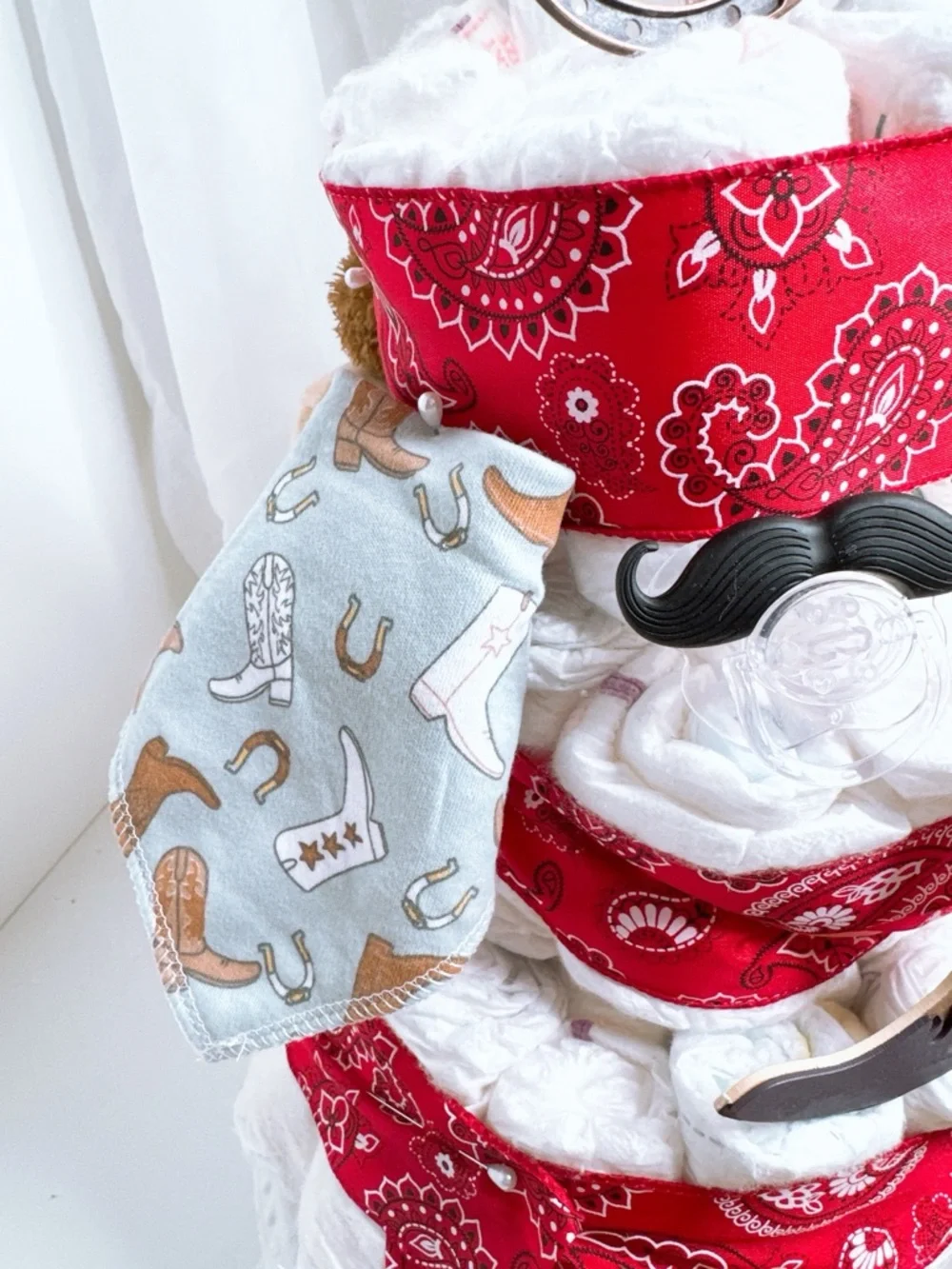 Cowboy Diaper Cake, Wild West Sheriff Diaper cake, Baby Shower gift